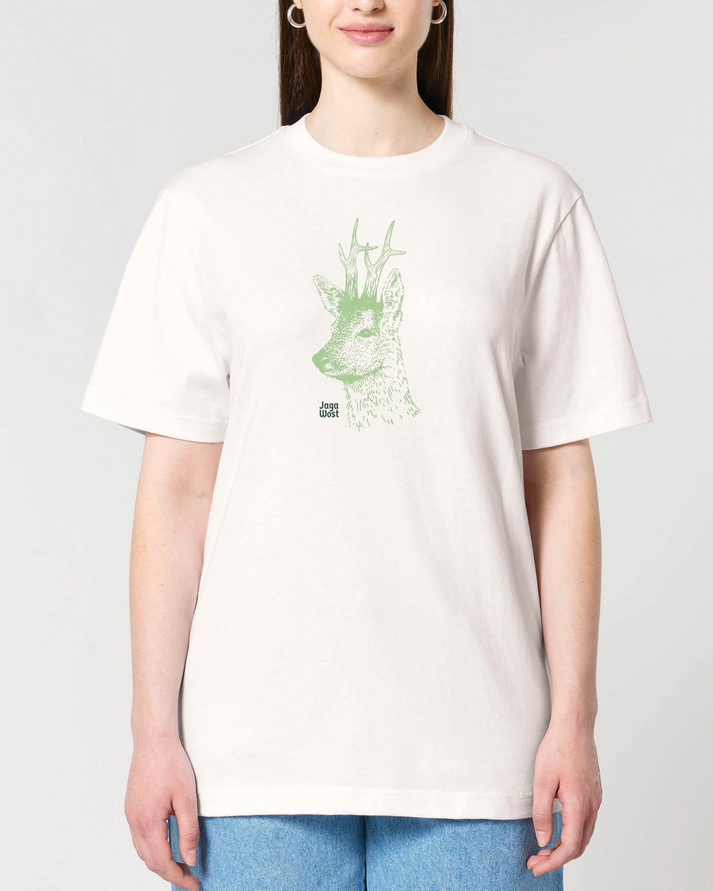 T-Shirt mit Rehbock für Mann und Frau