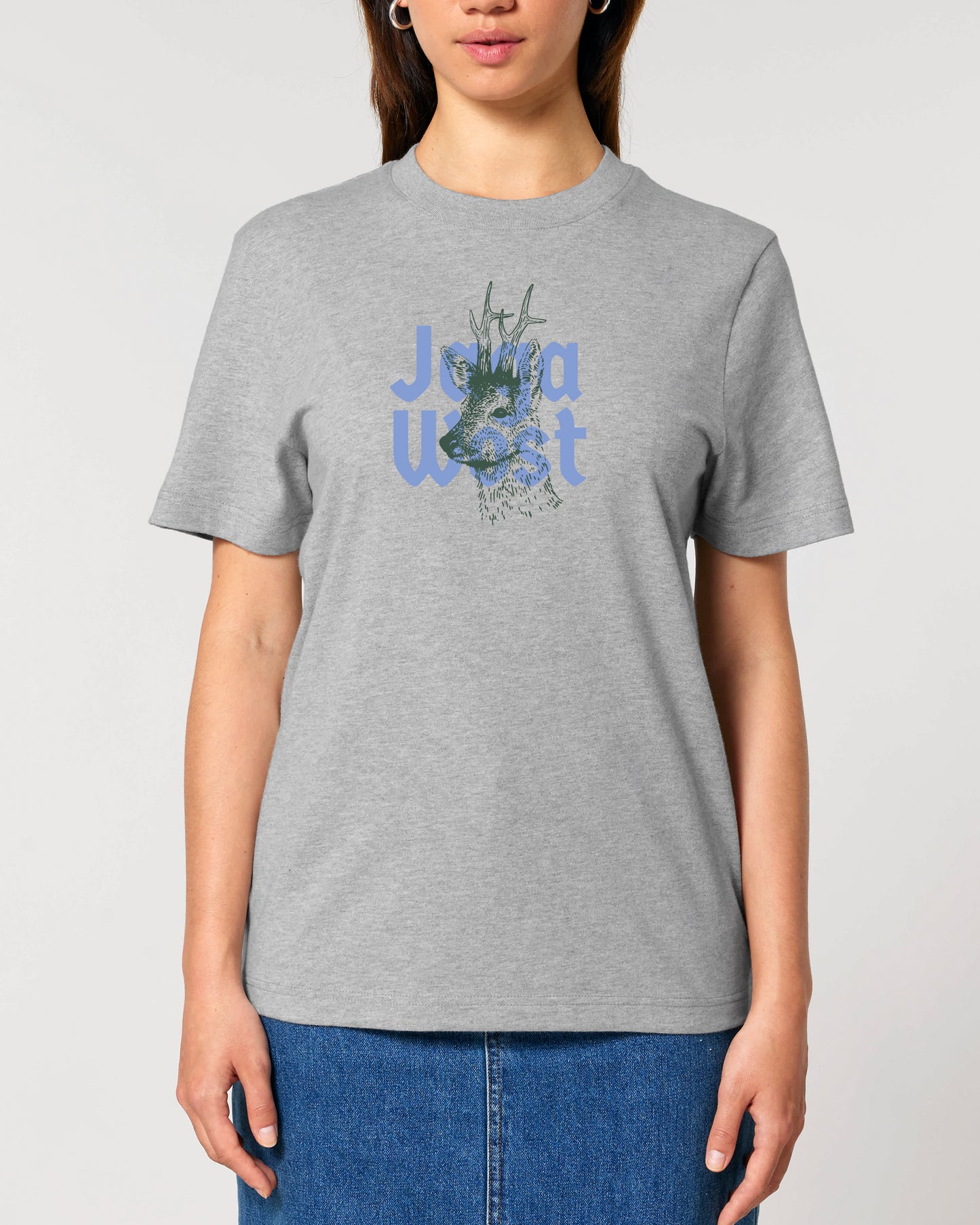 T-Shirt mit Rehbock und Logo für Mann und Frau