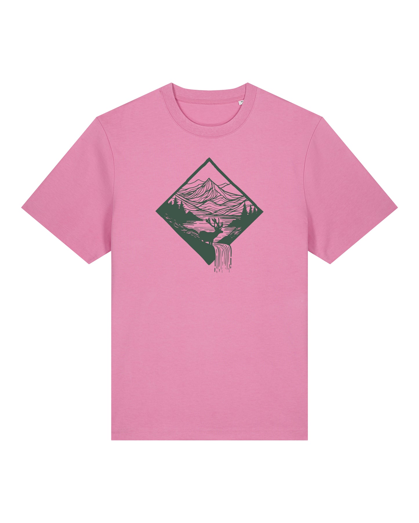 T-Shirt mit Berghirsch für Mann und Frau