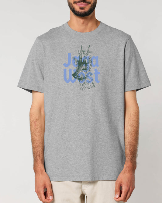 T-Shirt mit Rehbock und Logo für Mann und Frau