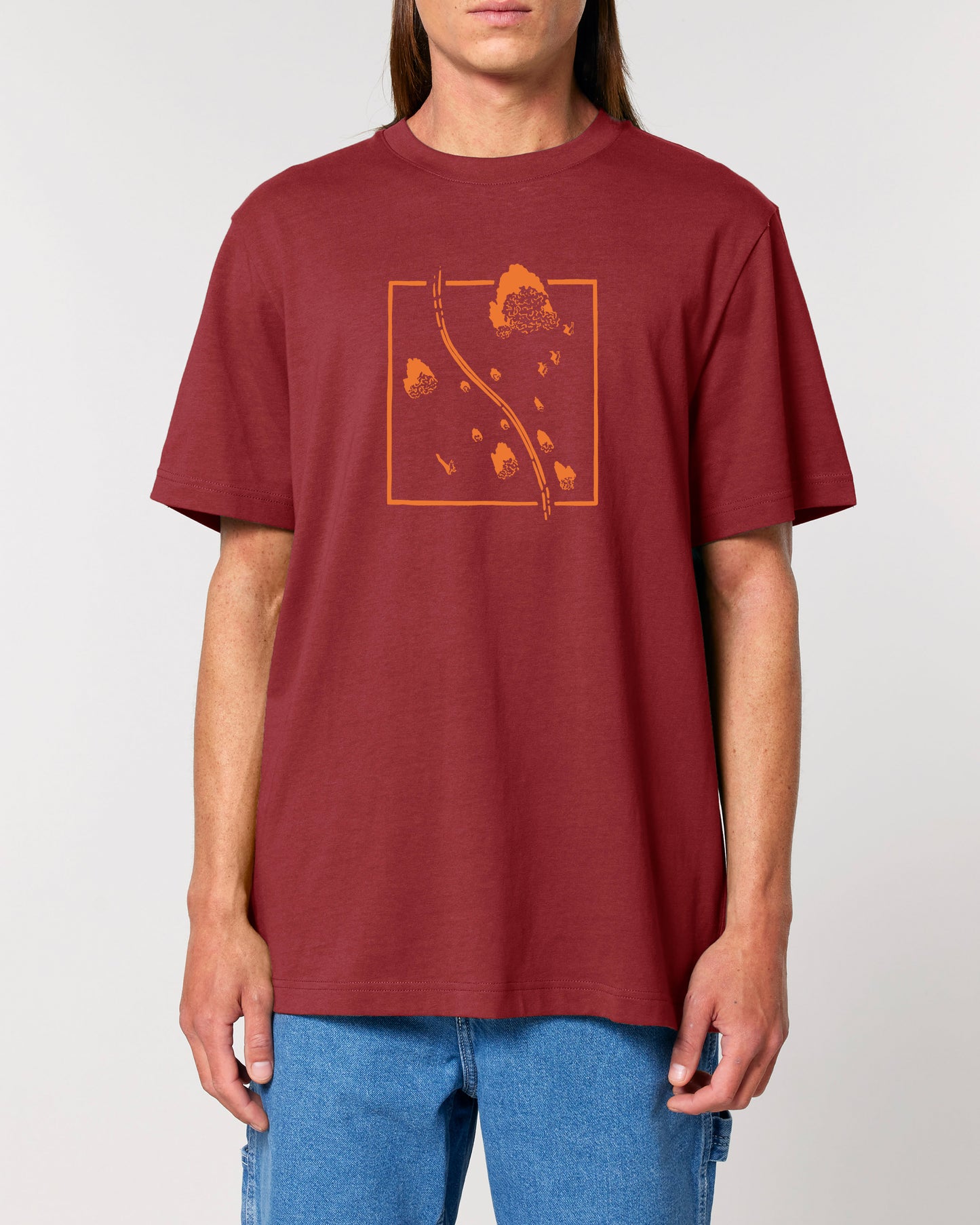 T-Shirt mit Schatten für Mann und Frau