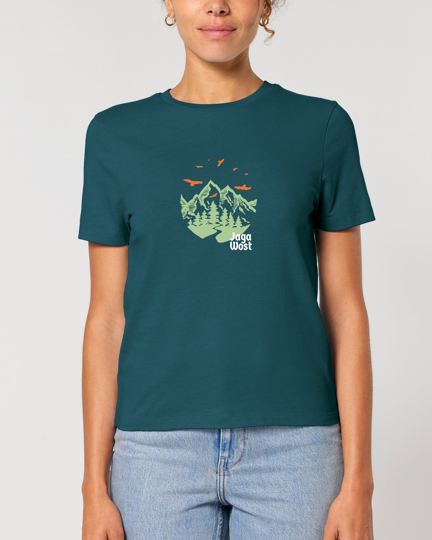 T-Shirt mit Geier für Damen